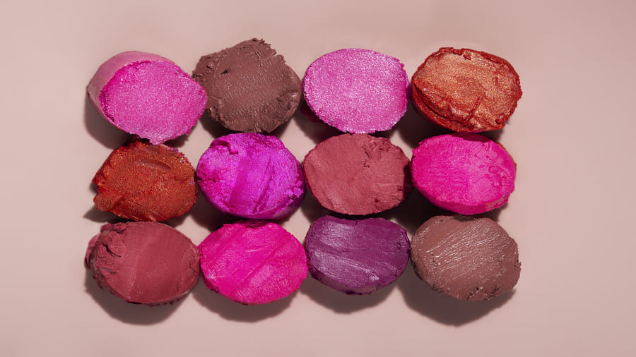 lipstick texture different colors